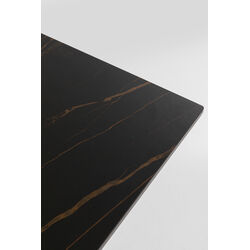 Table Gloria noir ceramique 200x100