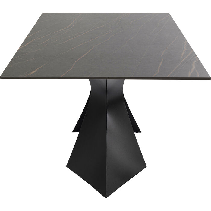 Table Gloria noir ceramique 200x100
