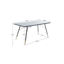 Tisch La Gomera 160x80cm