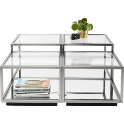 Coffee Table Luigi Silver (4/Set)