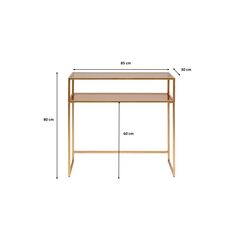 Consola Loft oro 85x80cm