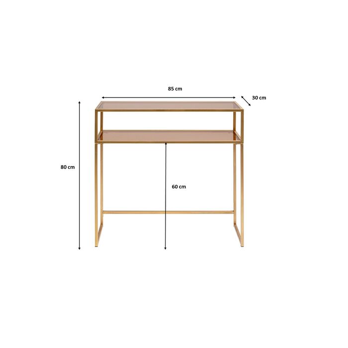 Consola Loft oro 85x80cm