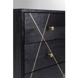 Dresser Gold Vein 4 Drawers 40x88cm
