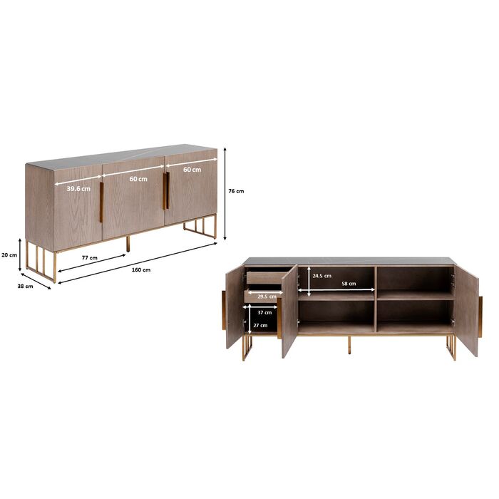 Sideboard Cesaro 160x76cm