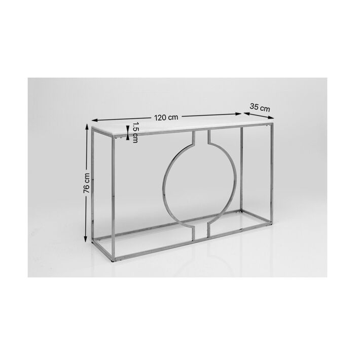 Konsole Miami Loft Schwarz 120x75cm