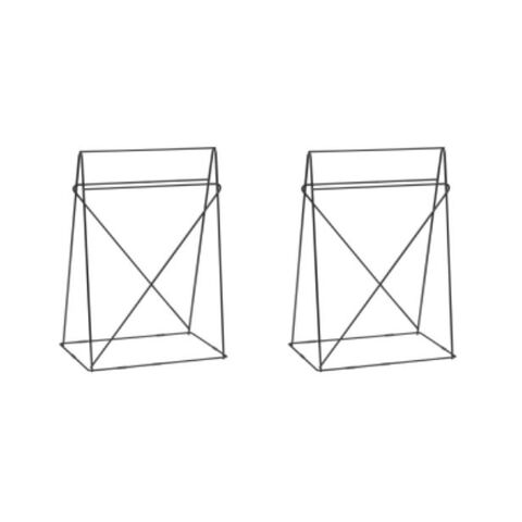 Table Base Polar Black 31x49cm (2/Set)