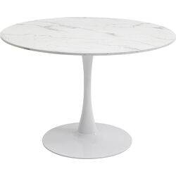 Table Schickeria Marbleprint White Ø110cm