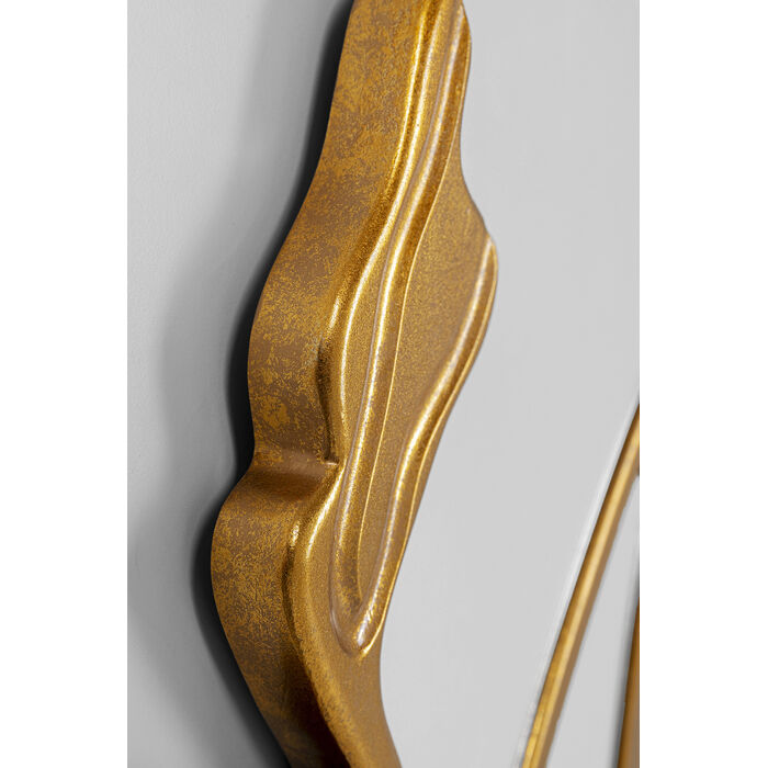 Wall Mirror Pieces Gold Ø100cm