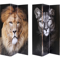 Biombo King Lion vs Cat Girl 120x180cm