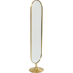 Floor Mirror Curve Brass 40x170cm