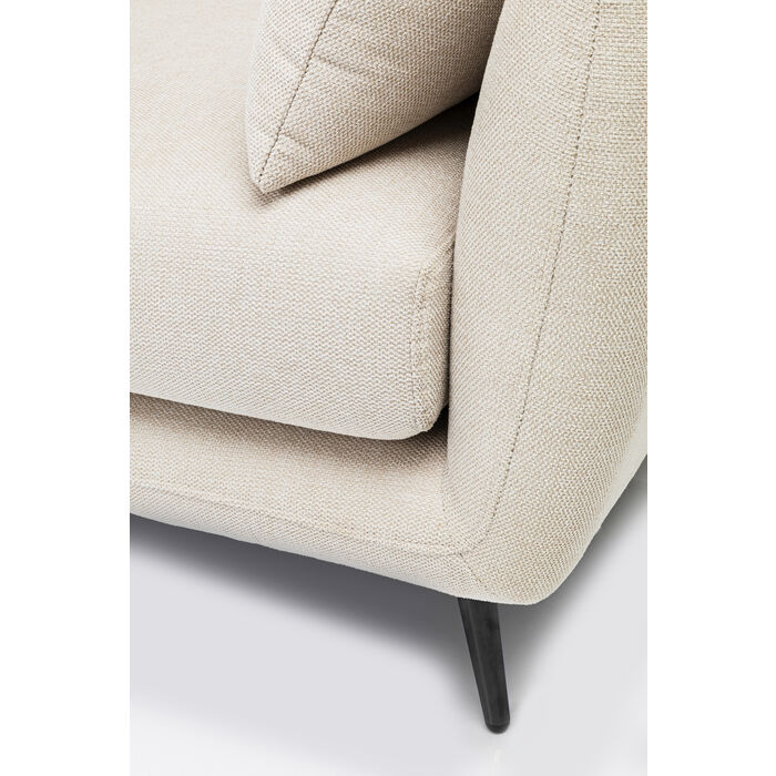Canapé d'angle Amalfi gauche crème 275cm
