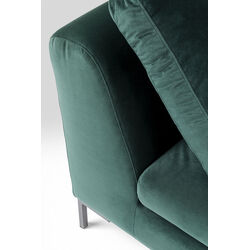 Ecksofa Gianni Small Velvet Dunkelgrün Rechts