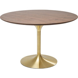 Table Invitation Set Walnut Brass Ø120cm