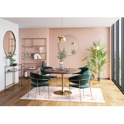 Tisch Invitation Set Walnuss Brass Ø90cm