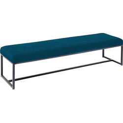 Bench Smart Velvet Petrol Black 150cm