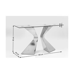 Konsole Gloria Schwarz 140x81cm