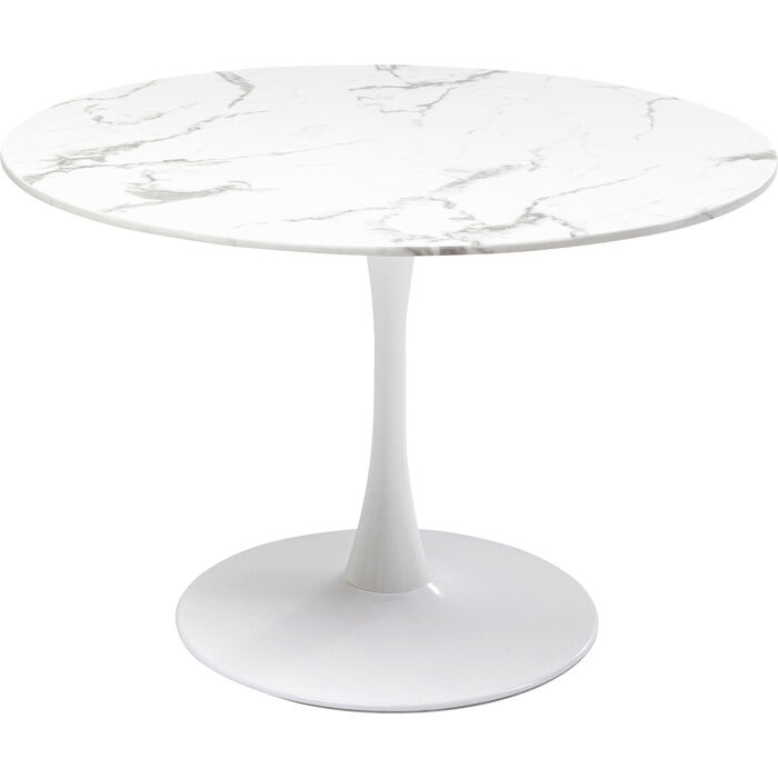 Tavolo Veneto marmo bianco Ø110cm