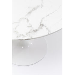 Mesa Veneto mármol blanco Ø110cm