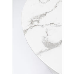 Mesa Veneto mármol blanco Ø110cm