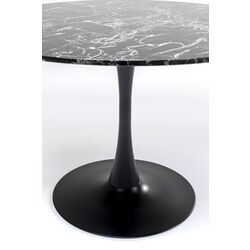 Table Veneto marbre noir Ø110cm