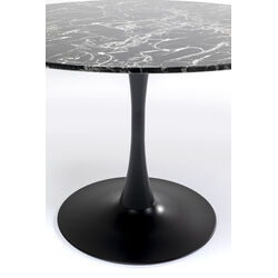 Mesa Veneto mármol negro Ø110cm