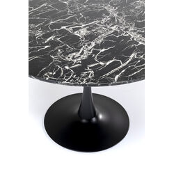 Mesa Veneto mármol negro Ø110cm