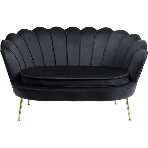 Sofa Water Lily 2-Seater Gold Black