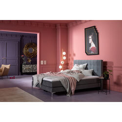 86087 - Base Boxspring Bed Benito Grey 180x200cm
