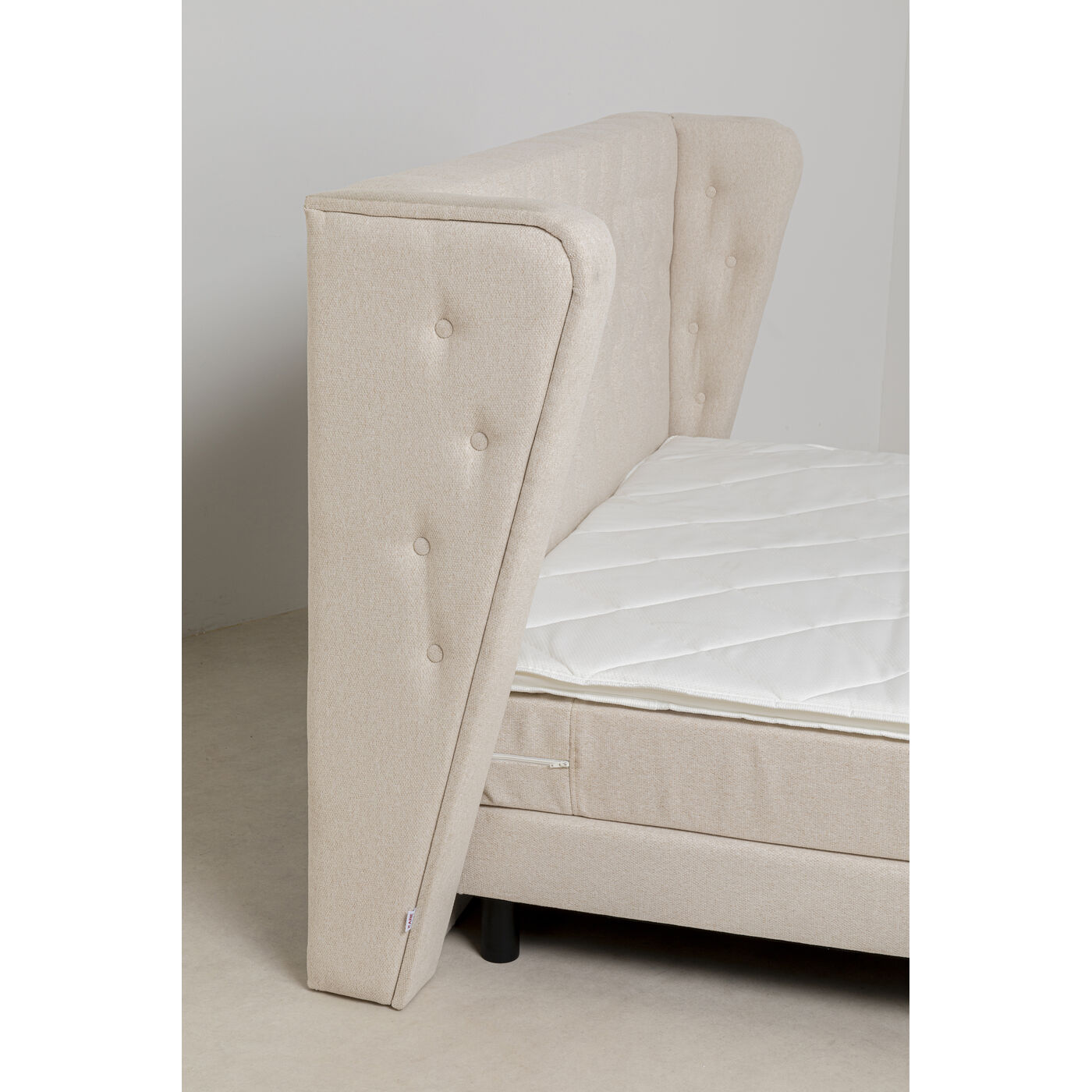 Boxspring Bed Benito Moon Cream 180x200cm KARE USA