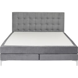 Letto boxspring Benito Star grigio 180x200cm