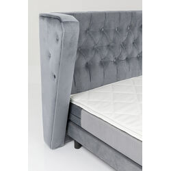 Lit boxspring Benito Moon gris 160x200