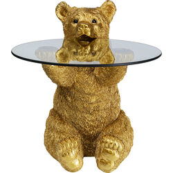 Side Table Animal Bear Gold Ø40cm