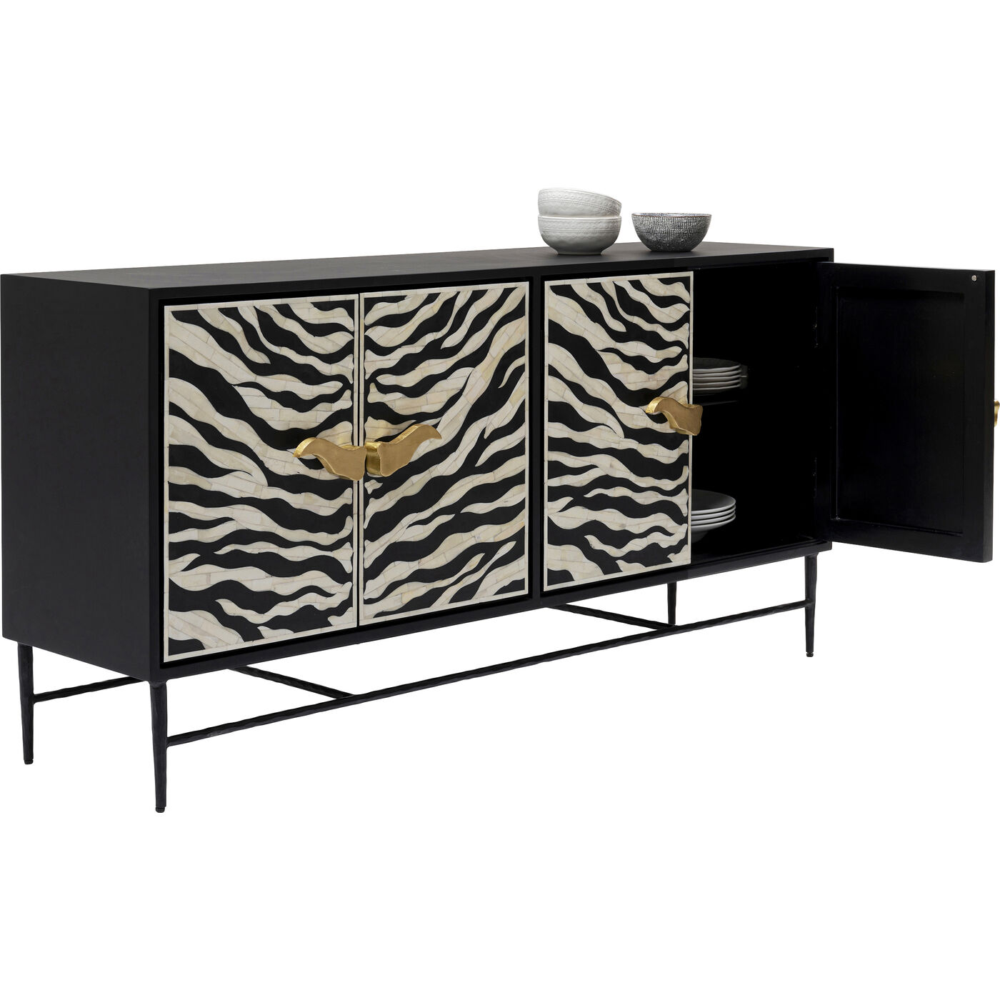 Sideboard Zebra 160x80cm KARE USA