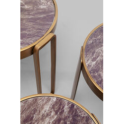 Coffee Table Perelli Brass (3/Set)