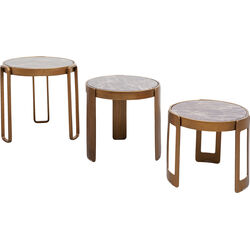 Tavolino da caffè Perelli ottone (3/Set)