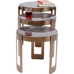 Coffee Table Perelli Brass (3/Set)