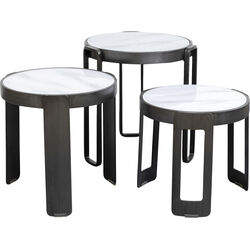 Couchtisch Perelli Schwarz (3/Set)