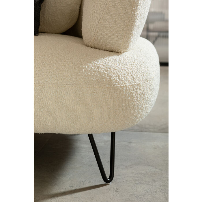Sofa Peppo 2-Sitzer Weiß 182cm