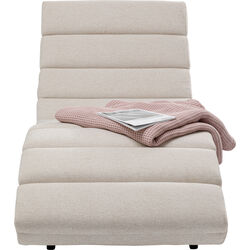 Chaise longue Balou crema 190cm