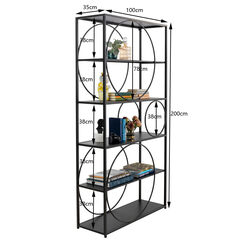 Regal Circle Schwarz 100x200cm