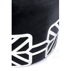 Stool Jenna Black Ø61cm