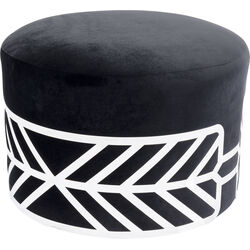 Stool Jenna Black Ø61cm