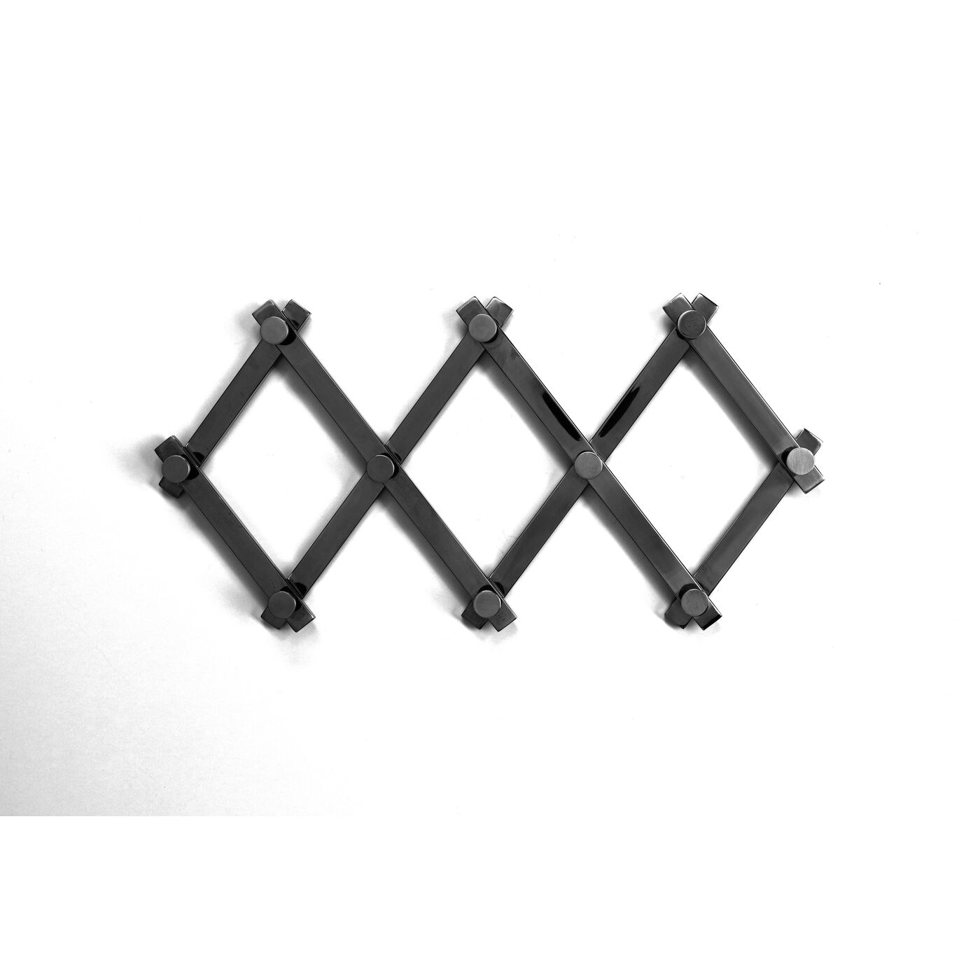 Perchero pared Crossing mate negro 9(+71)cm