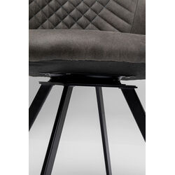 Chaise pivotante Coco anthracite