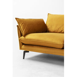 Ecksofa Monza Rechts Velvet Curry 296cm