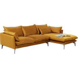 Ecksofa Monza Rechts Velvet Curry 296cm