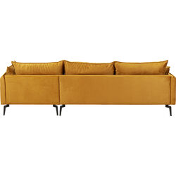 Ecksofa Monza Rechts Velvet Curry 296cm
