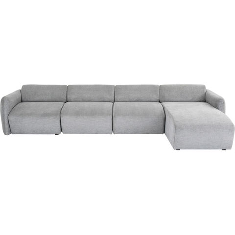 Sofá esq Lucca gris dcha 331cm