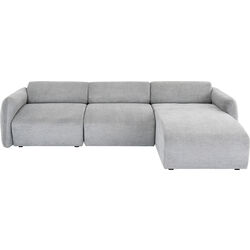 Canapé d angle Lucca gris droite 255cm