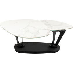 Table basse Franklin blanc 150x58cm